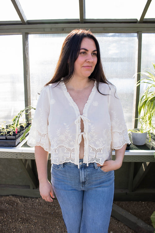 Aria Embroidered Blouse