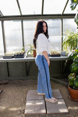 Durango Side Stripe High Rise Jean