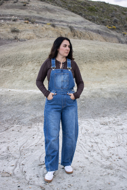 Barstow Denim Barrel Overalls
