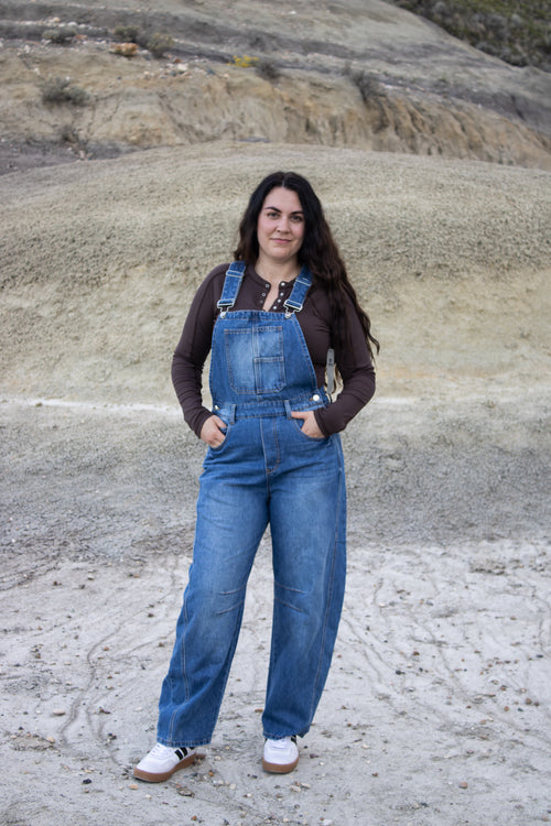 Barstow Denim Barrel Overalls