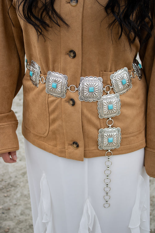 Blue Sage Concho Belt