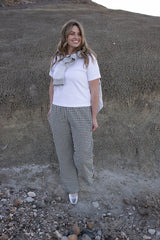 Galveston Black and White Gingham Pants