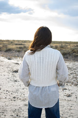 Carson Cropped Sweater Vest