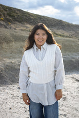 Carson Cropped Sweater Vest