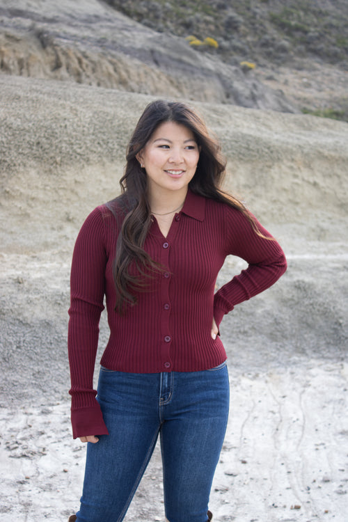 Chacon Collared Cardigan