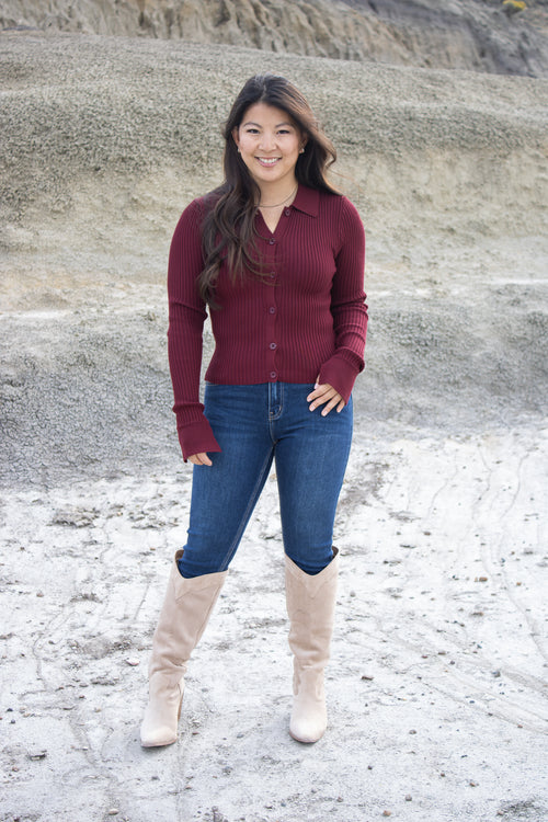 Chacon Collared Cardigan