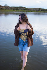 Santa Fe Espresso Western Fringe Jacket