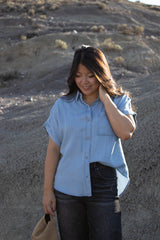 Aiden Denim Blue Top