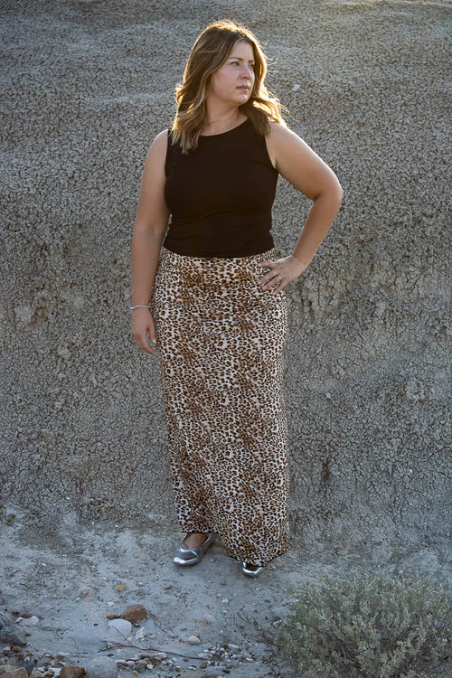 Lola Leopard Print Maxi Skirt