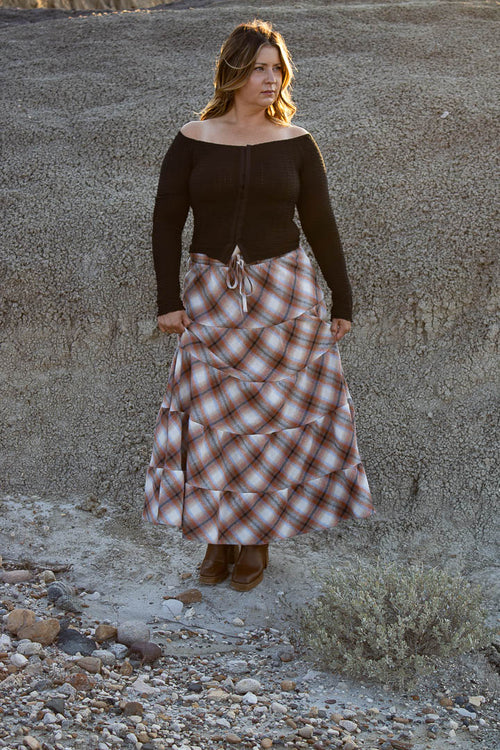 Holden Flannel Tiered Skirt