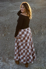 Holden Flannel Tiered Skirt