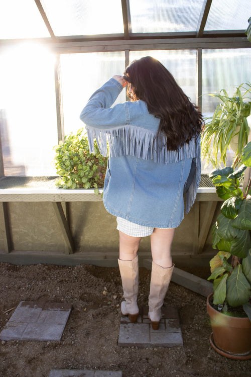 Santa Fe Denim Western Fringe Jacket