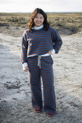 Gallatin Striped Wide Leg Knit Pants