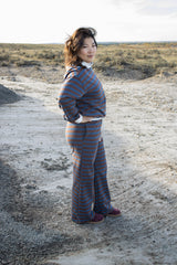 Gallatin Striped Wide Leg Knit Pants