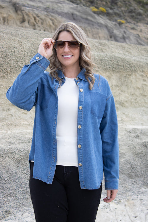 Hardy Denim Shadow Pocket Shirt