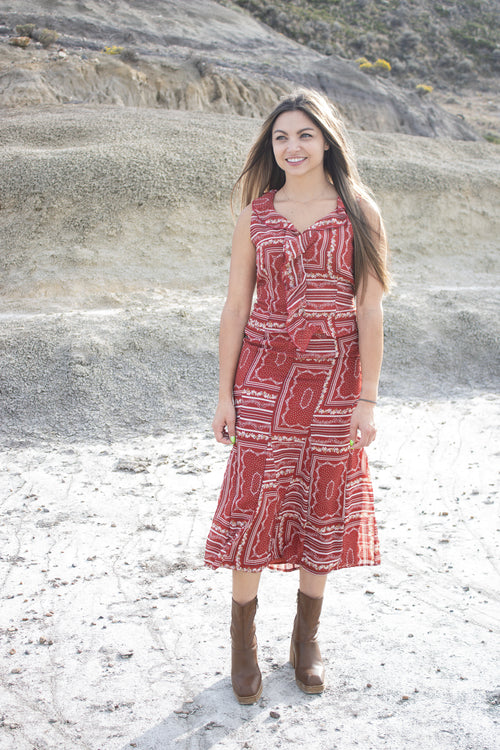 Harmony Print Skirt and Top Set