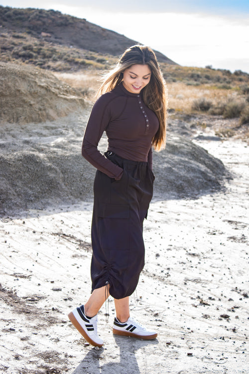 Morena Cargo Maxi Skirt