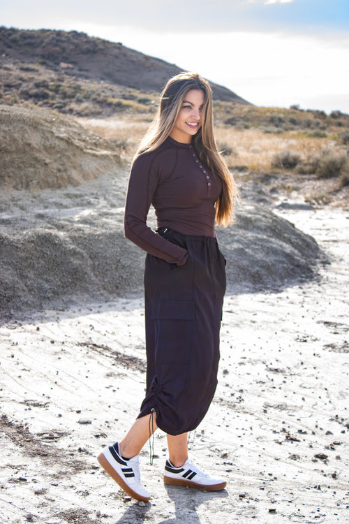 Morena Cargo Maxi Skirt