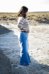 Paloma Wide Leg Seam Front Jeans