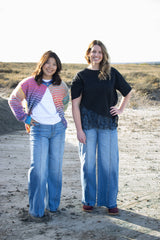 Paloma Wide Leg Seam Front Jeans