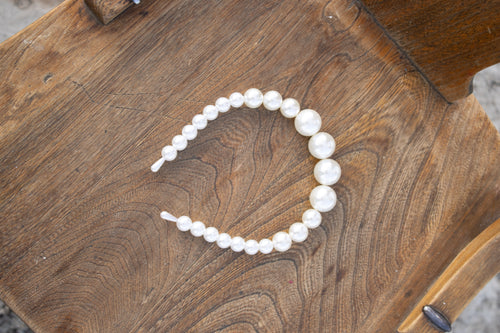 Pearl Beaded Crown Headband