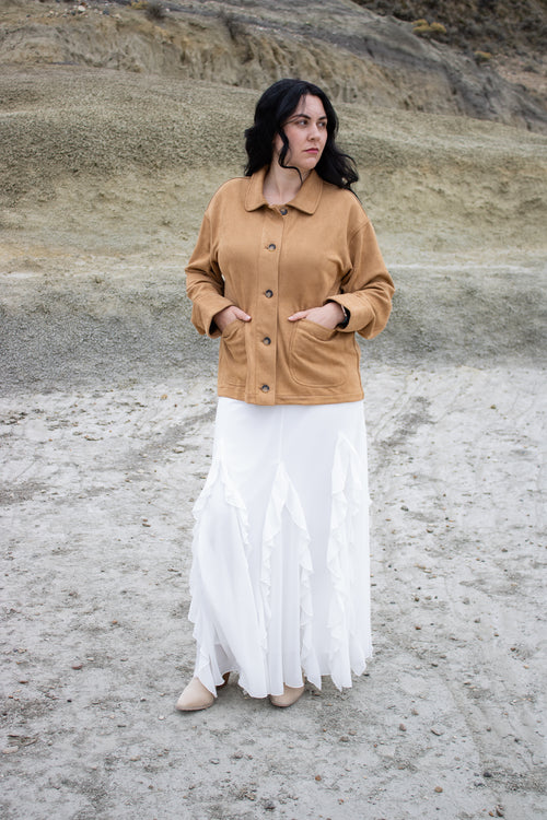 Sandstone Button-Up Jacket