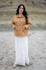 Sandstone Button-Up Jacket