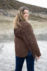 Santa Fe Espresso Western Fringe Jacket