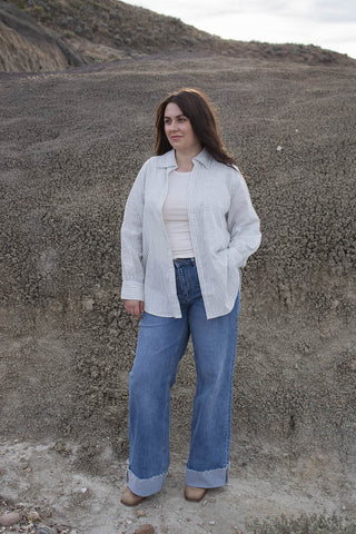 Eureka High Rise Wide Leg Jeans