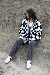 Sawyer Checkered Cardigan