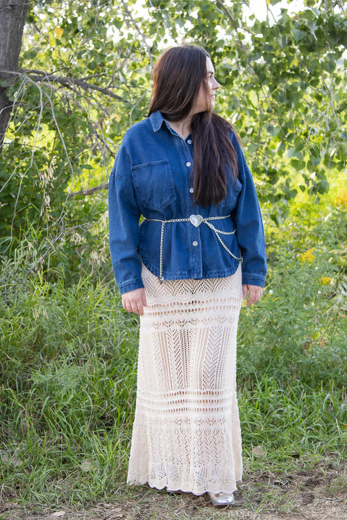 Cher Crochet Maxi Skirt