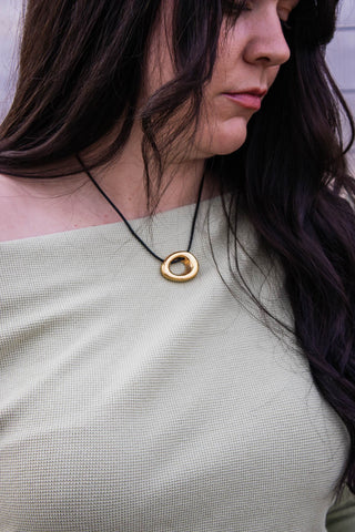 Troy Gold Dipped Initial Necklace