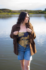 Santa Fe Espresso Western Fringe Jacket