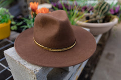 Andie Classic Wool Felt Rancher Hat-Cognac