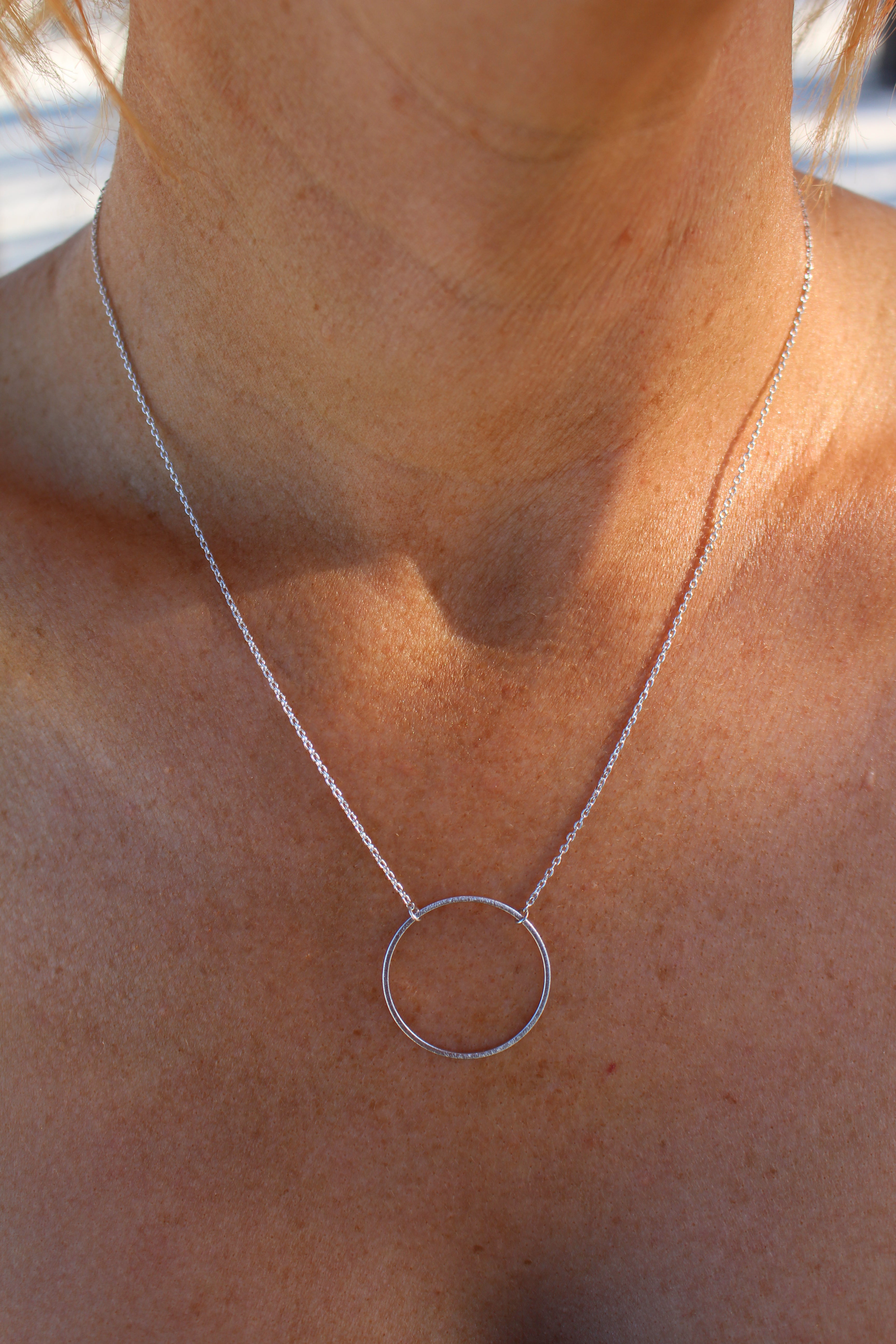 Skinny Circle Necklace