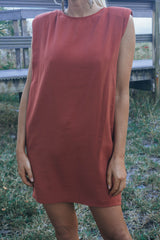 Kati Shoulder Pad Mini Dress
