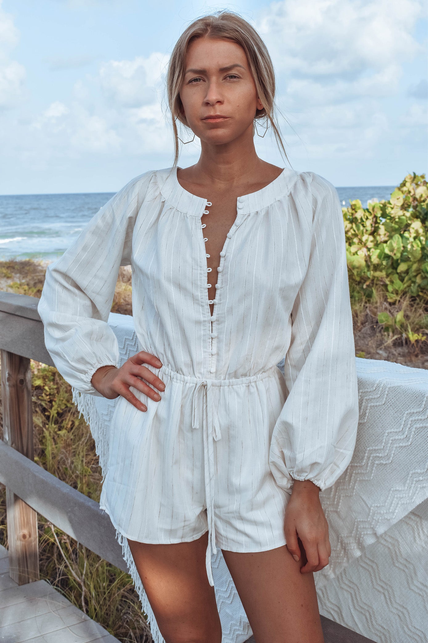 Myall Button Romper