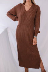 Gardiner V Neck Sweater Dress