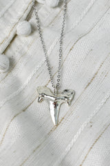 The Metal Shark Necklace - Silver