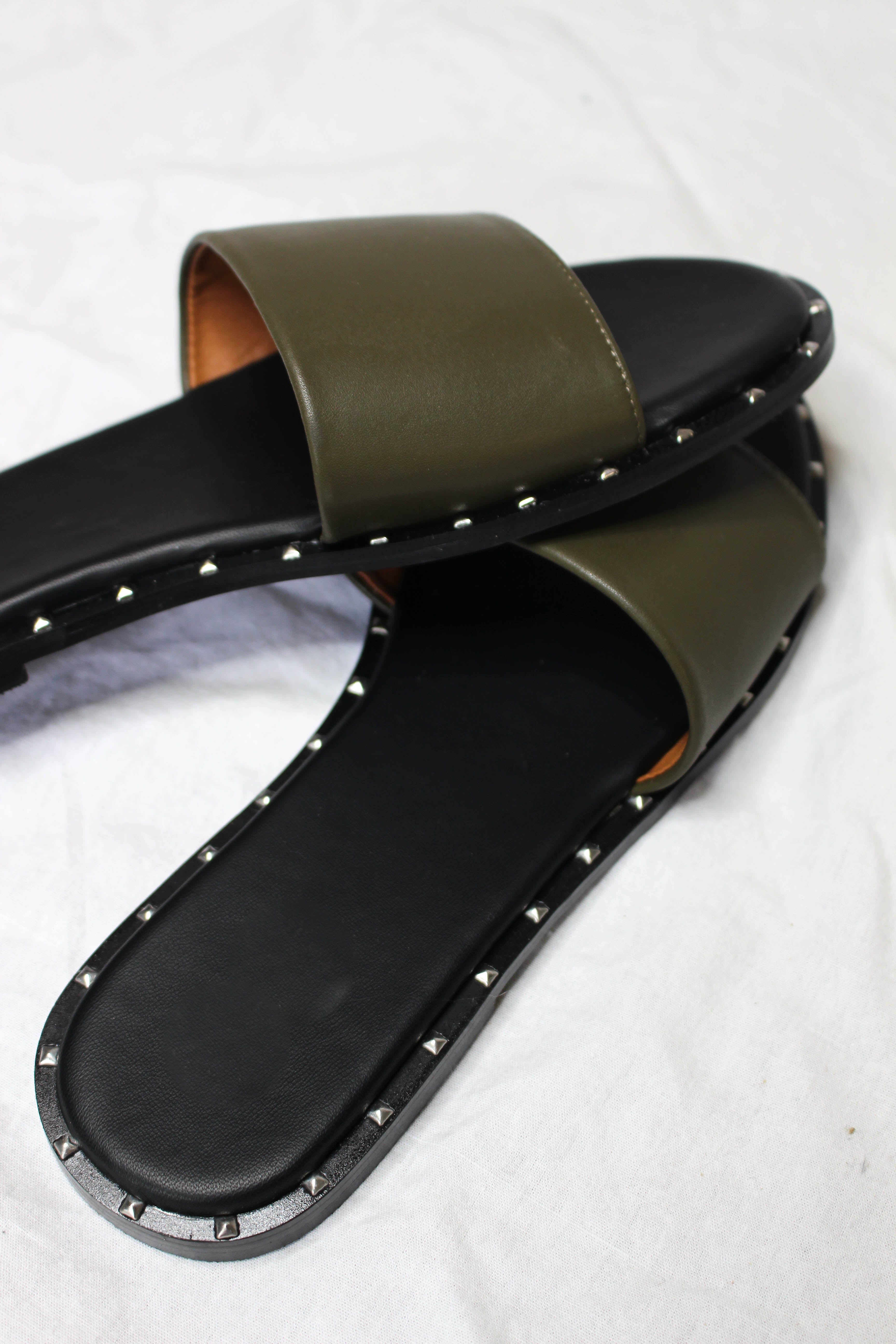 Niguel Studded Slide Sandal
