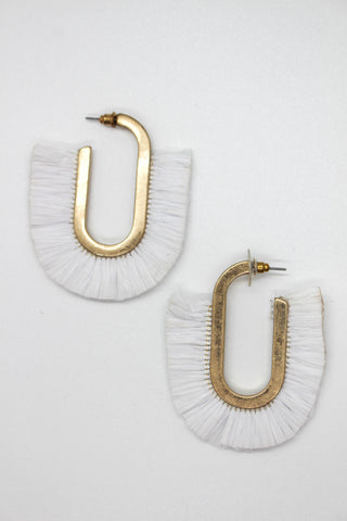 Nadia Gold Dripping Hoop Earrings