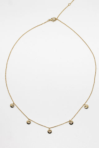 Triple strand gold layered necklace