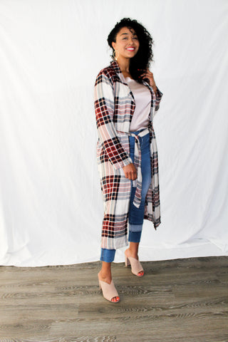 Bryant Plaid PJ Top