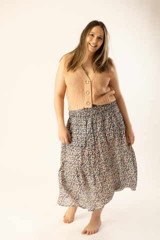 Clermont Printed Maxi Skirt