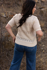 April Short Sleeve Crochet Top