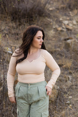 Leni Long Sleeve Crop Top