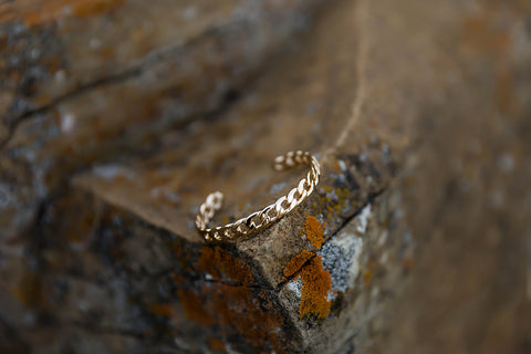 Gold Small Double Chain Bracelet