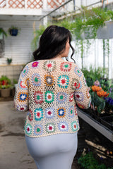 Maren Colorful Crochet Cardigan