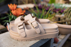 Seeley Double Strap Sandal Taupe