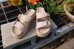 Seeley Double Strap Sandal Taupe